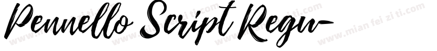 Pennello Script Regu字体转换
